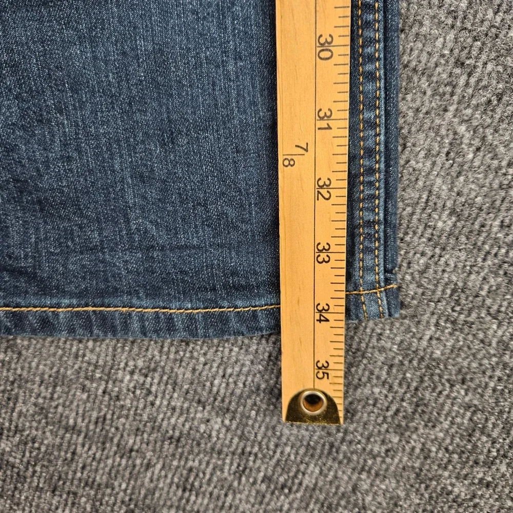 Levis 514 Jeans Men's 34x34 Straight Fit Blue Denim Dark Wash Stretch Casual